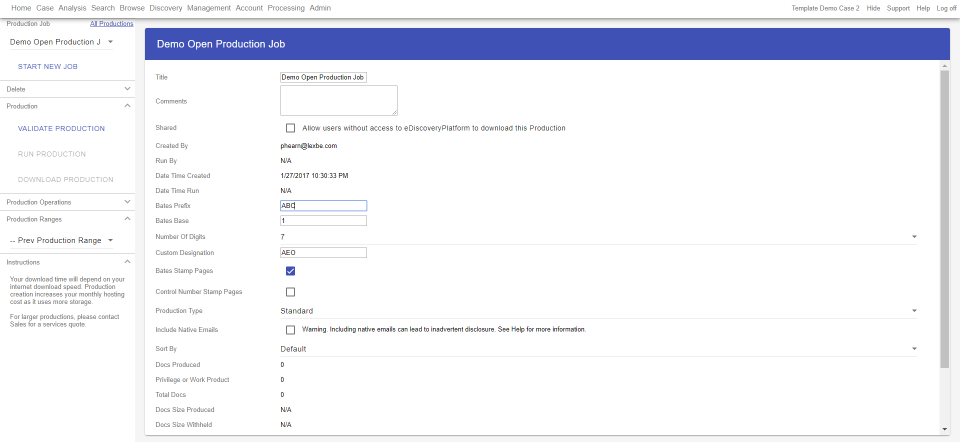 Lexbe eDiscovery Platform
