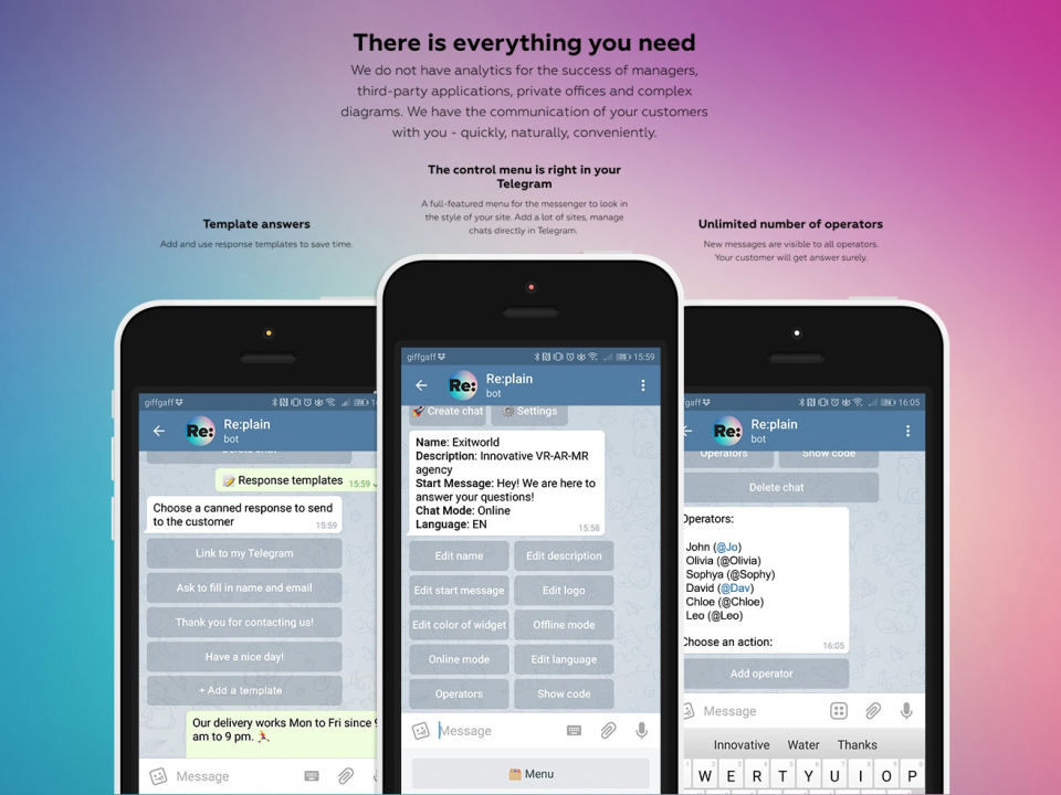 Re:plain характеристики