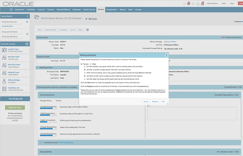 Oracle Taleo Cloud Service