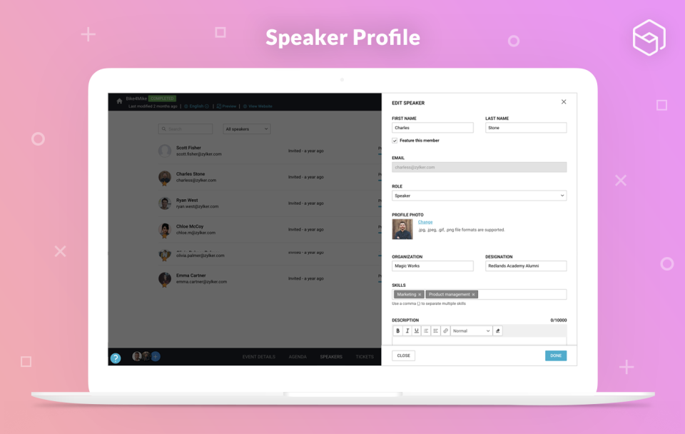 Zoho Backstage подбор