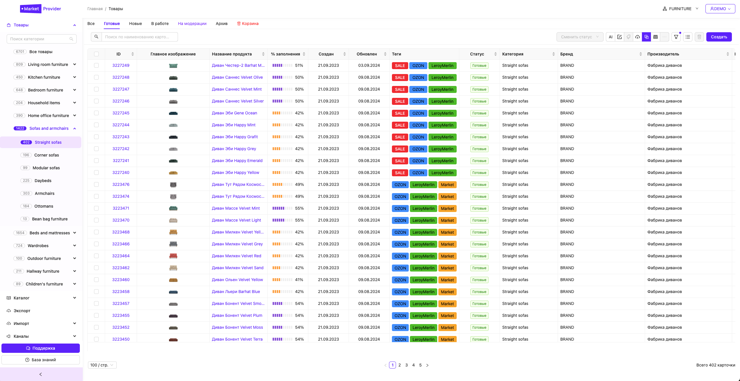 PIM MARKETPROVIDER подбор