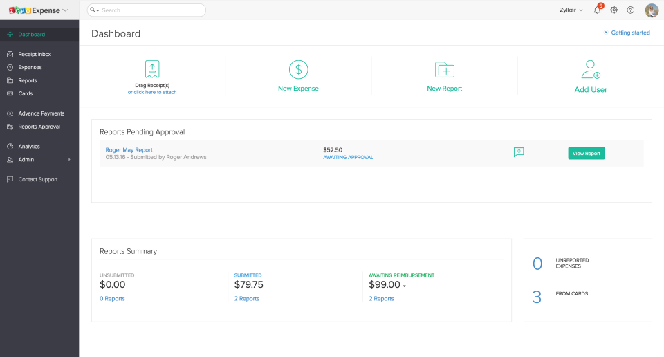 Zoho Expense
