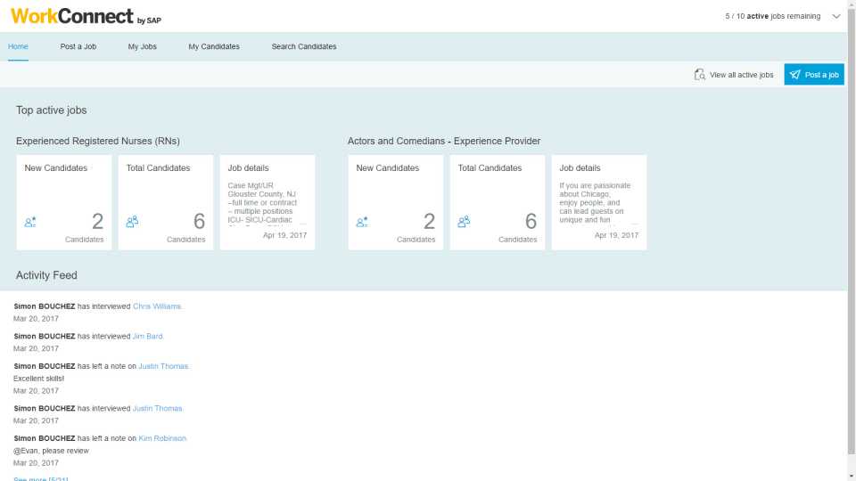 WorkConnect характеристики