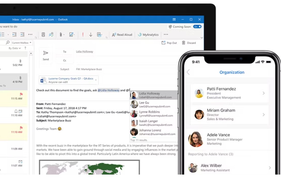Microsoft Outlook ПО