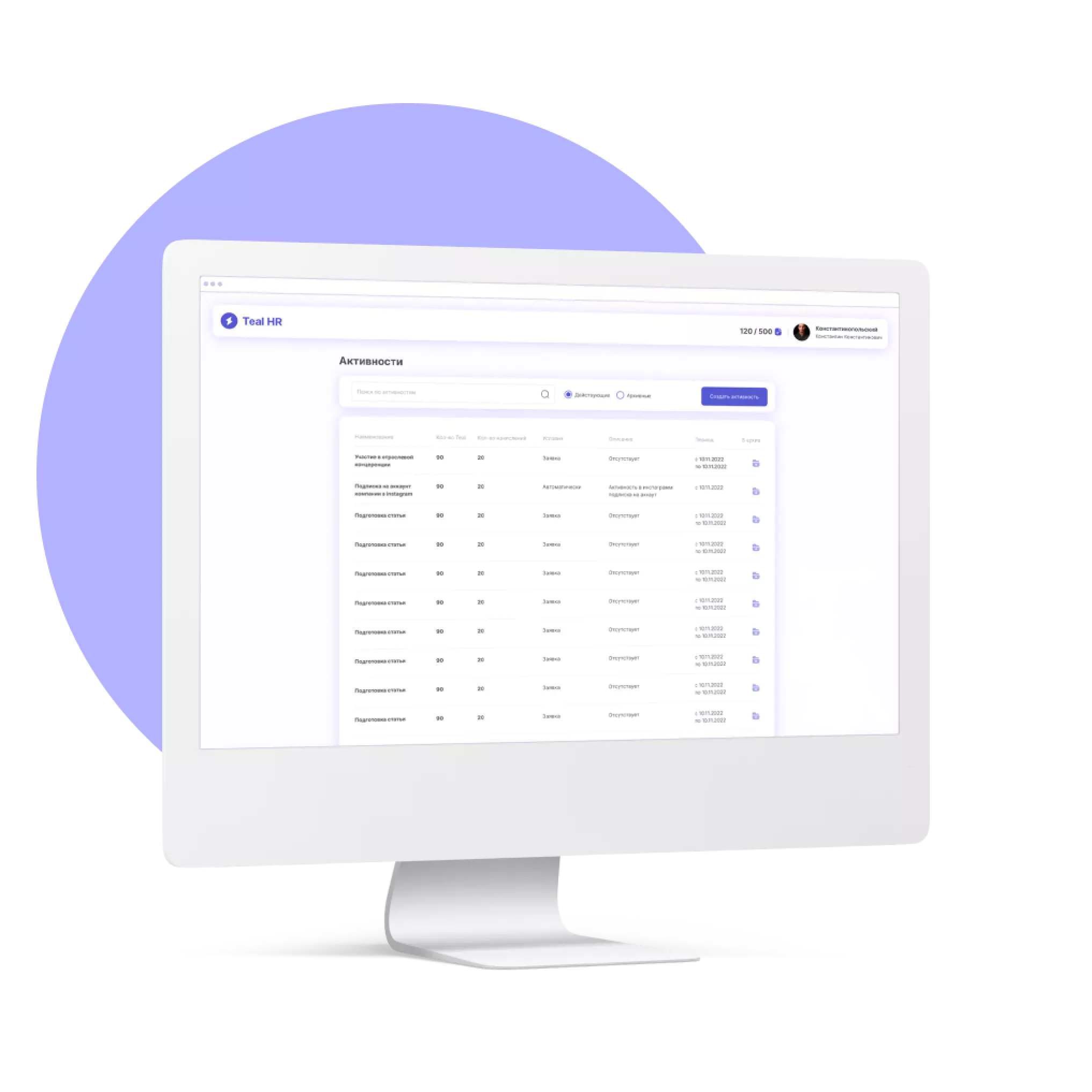 Teal HR характеристики