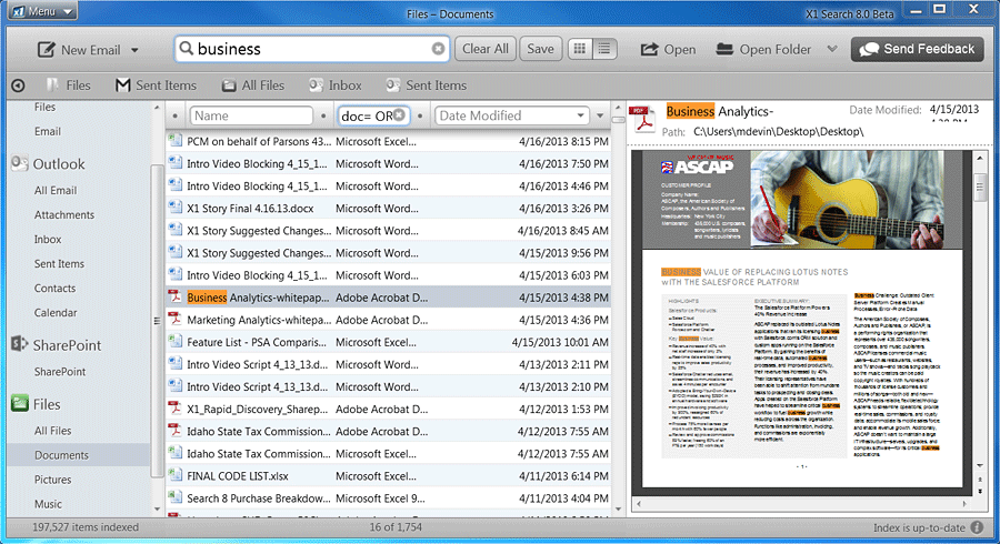 X1 Search характеристики