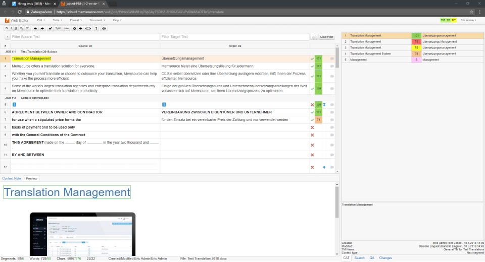 Memsource Cloud характеристики