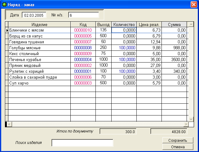 Мини-Кулинария ПО