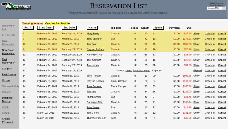 Open Campground программа