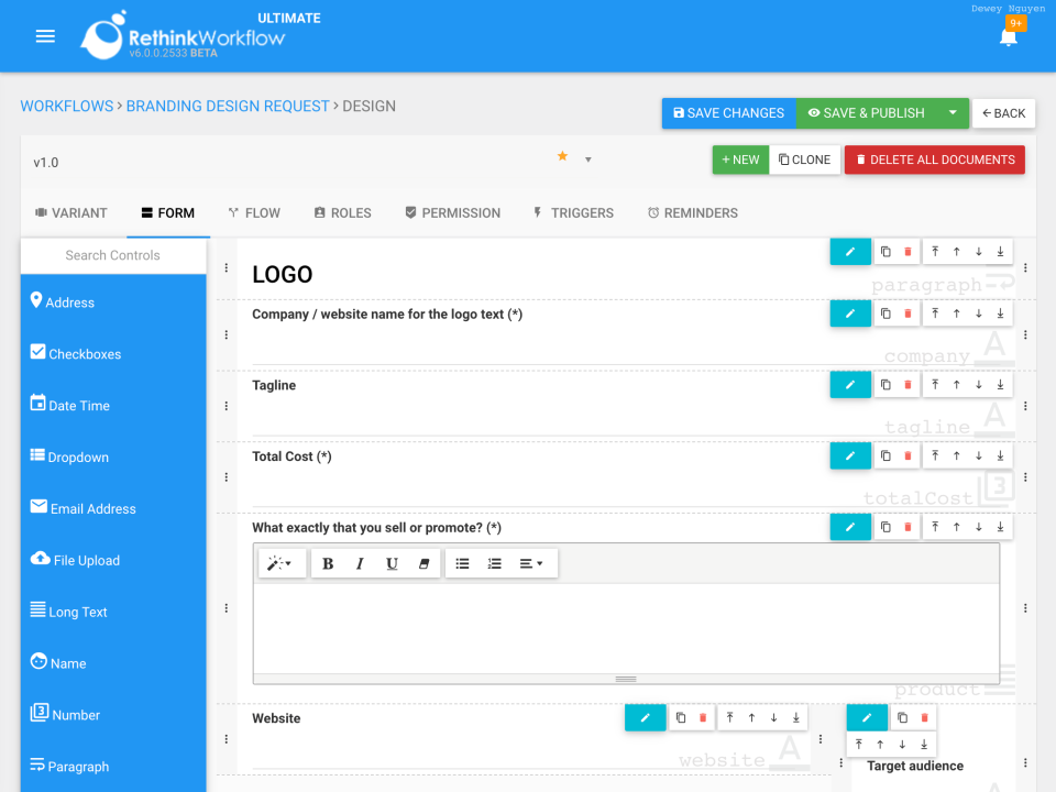 Rethink Workflow характеристики