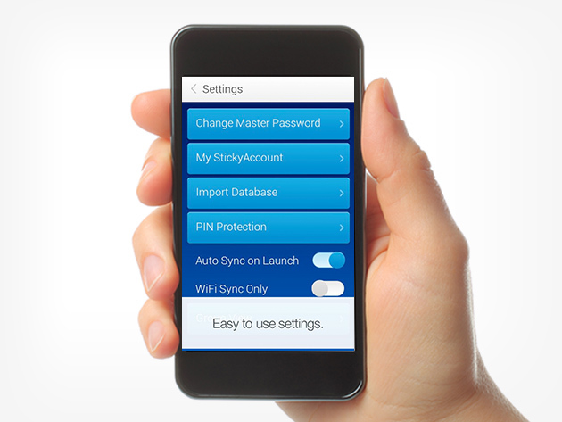Sticky Password характеристики
