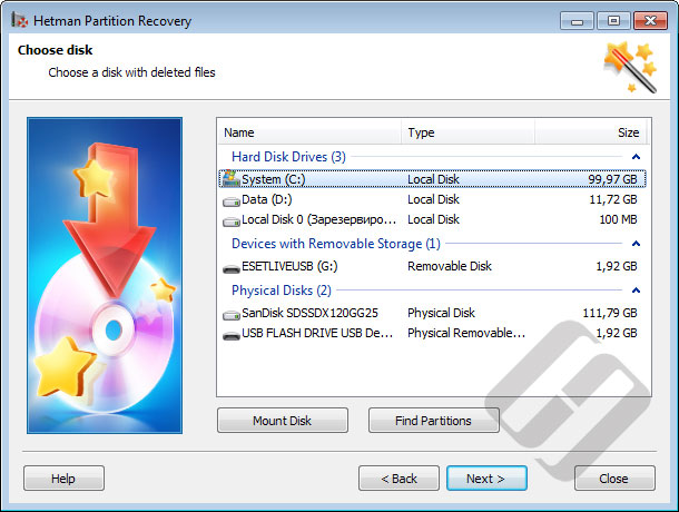 Hetman Partition Recovery