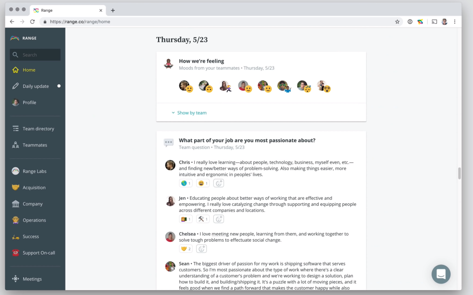 Range характеристики