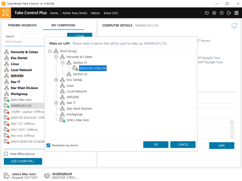 SolarWinds Take Control