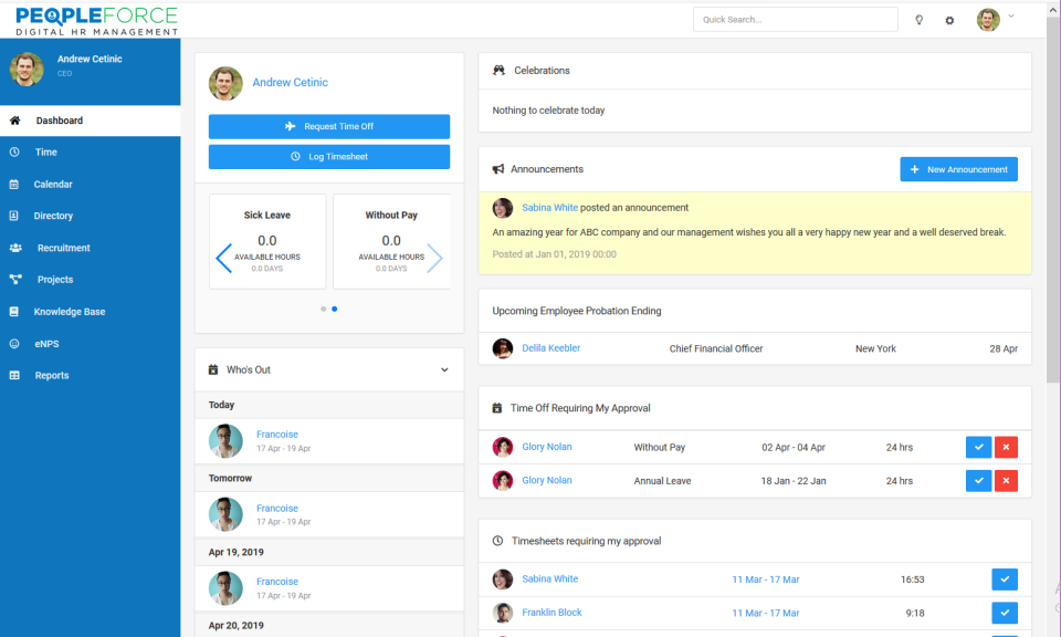 PeopleForce программа