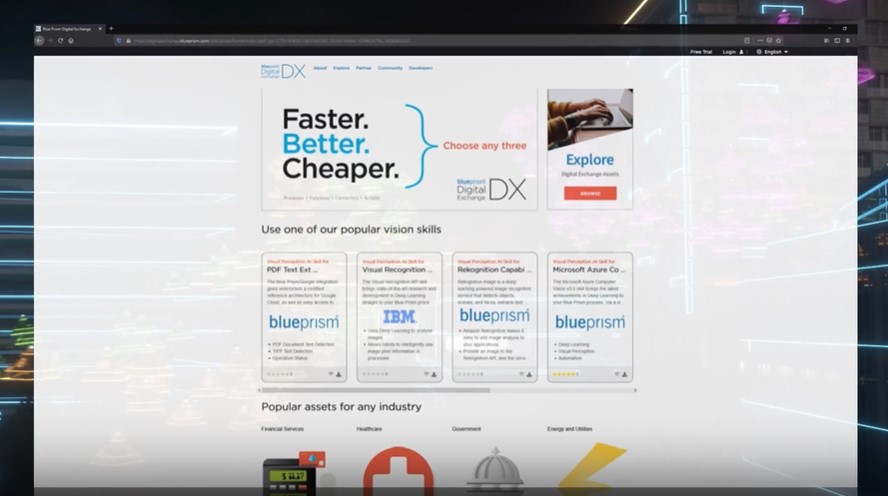 Blue Prism Digital Exchange