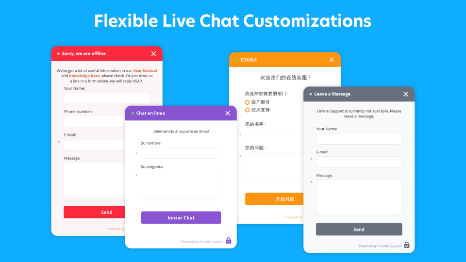 Provide Support Live Chat