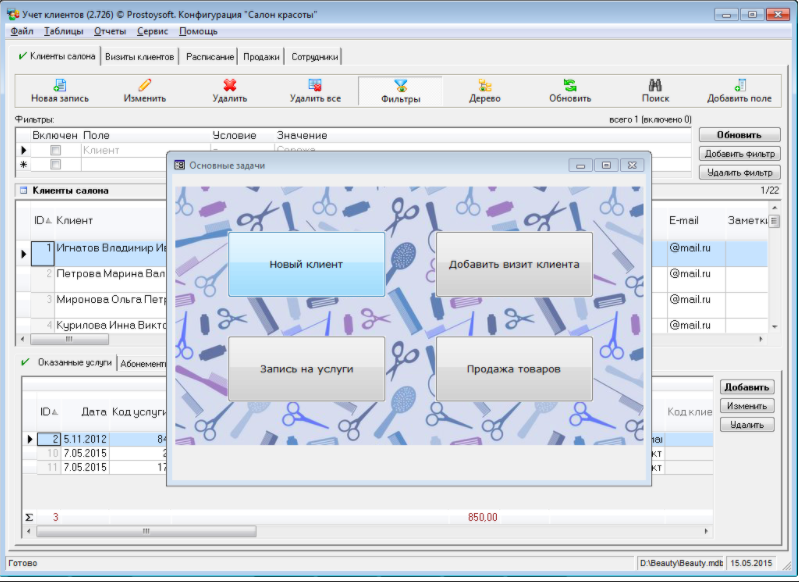 Салон красоты программа