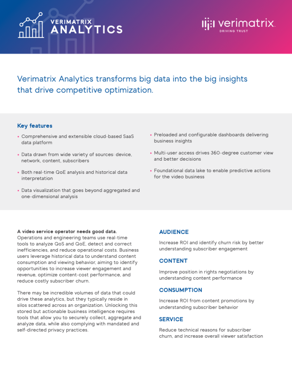 Verimatrix Analytics программа