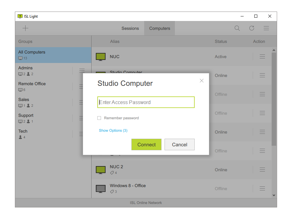 ISL Light Remote Desktop ПО