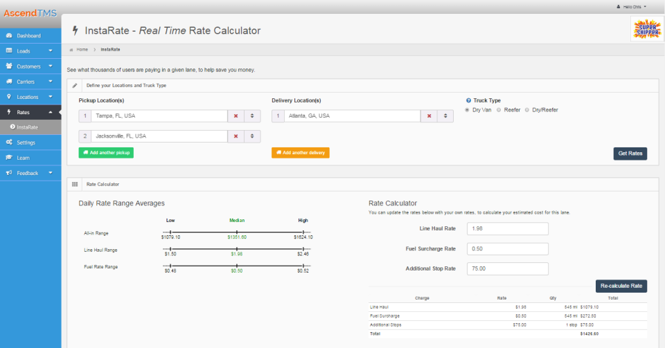 AscendTMS Logistics Software