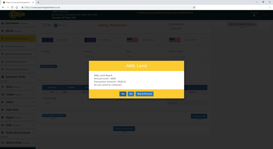 CEBS характеристики