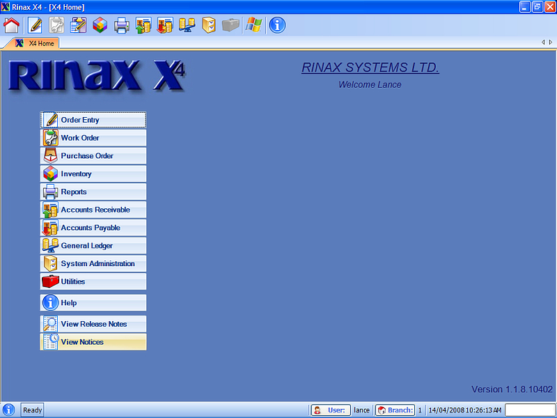Rinax Systems X4 программа