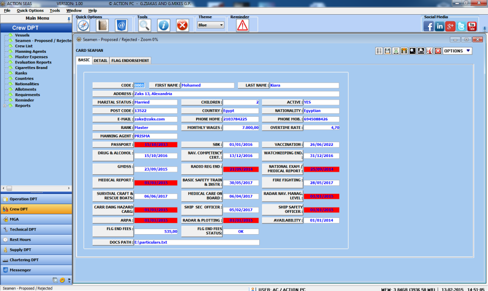 Action Seas Software