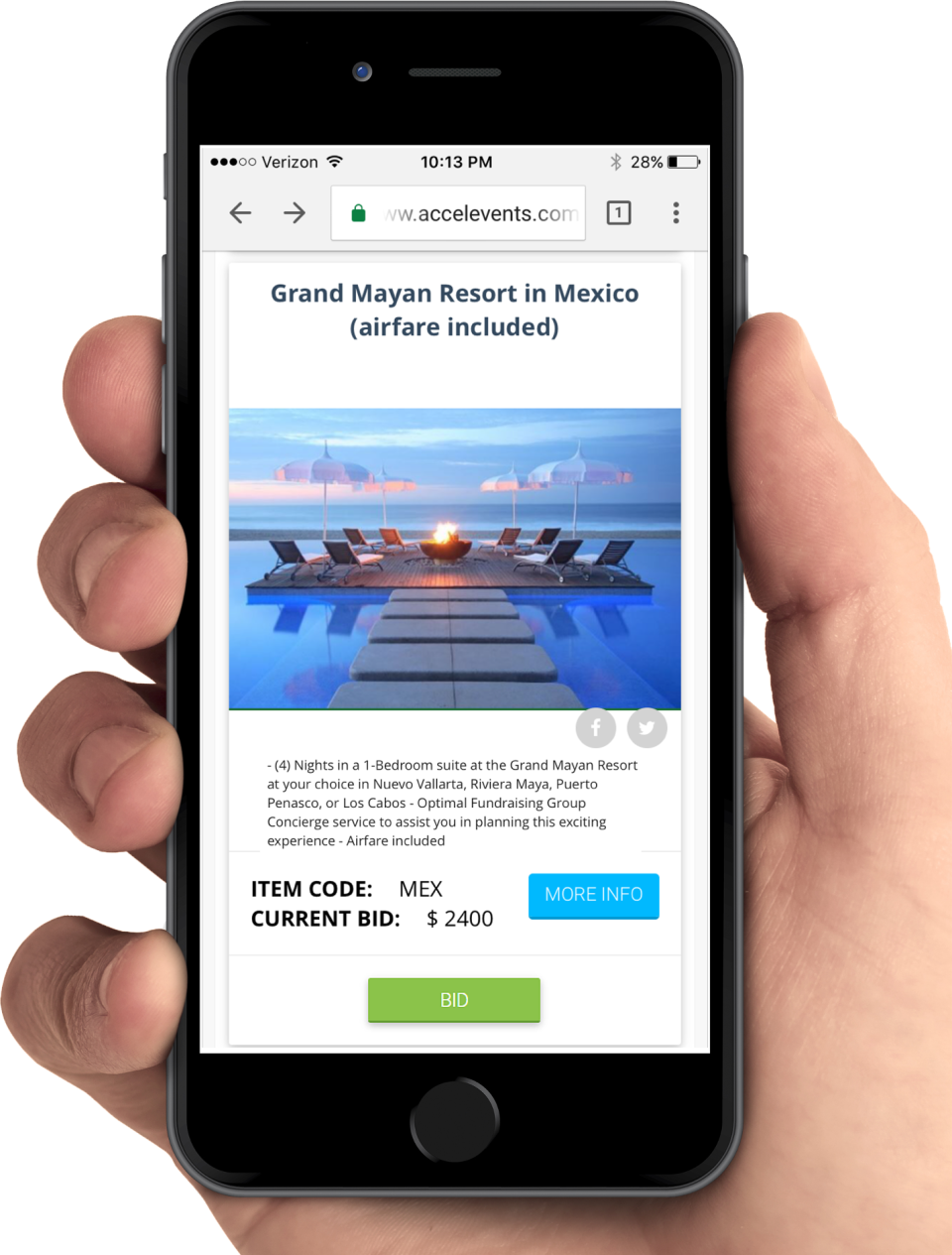 Accelevents характеристики