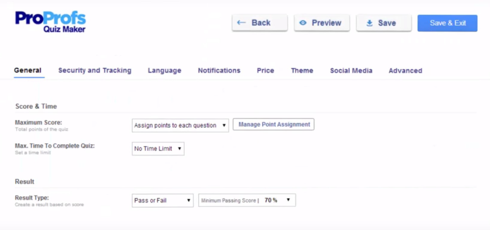 ProProfs Quiz Maker
