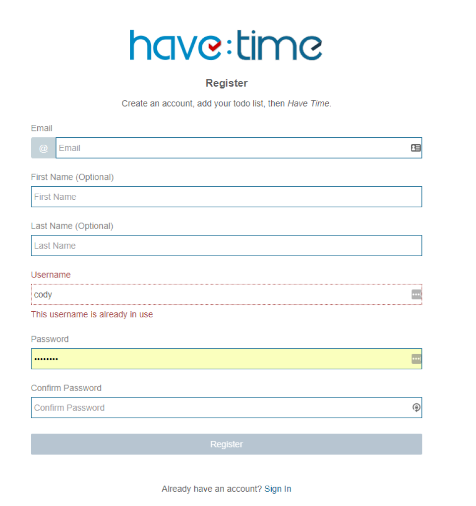 Have Time подбор