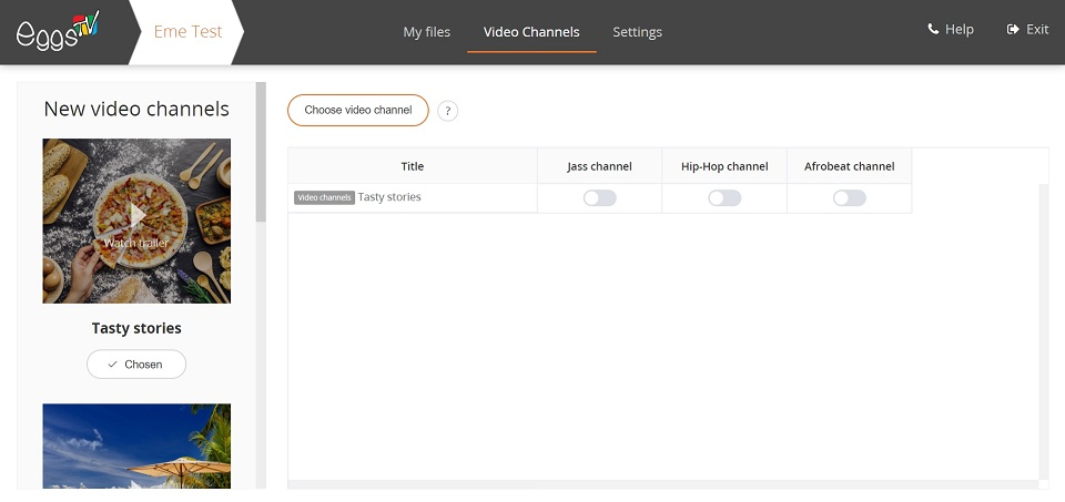 Eggs TV характеристики