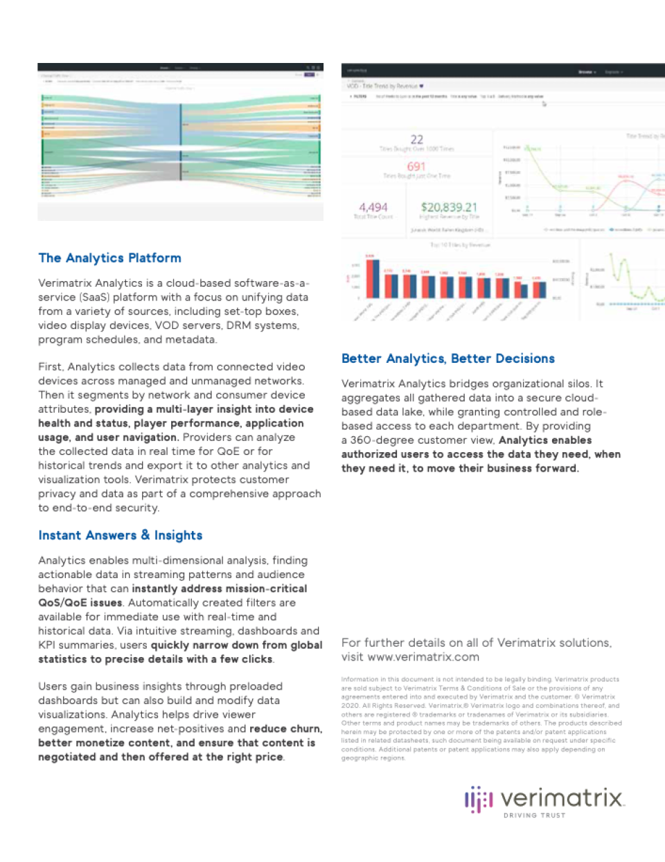 Verimatrix Analytics характеристики