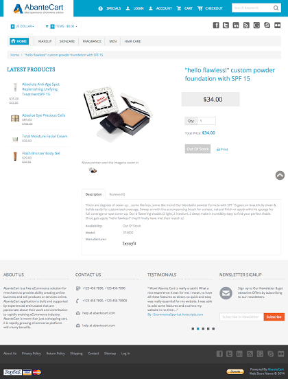 AbanteCart подбор