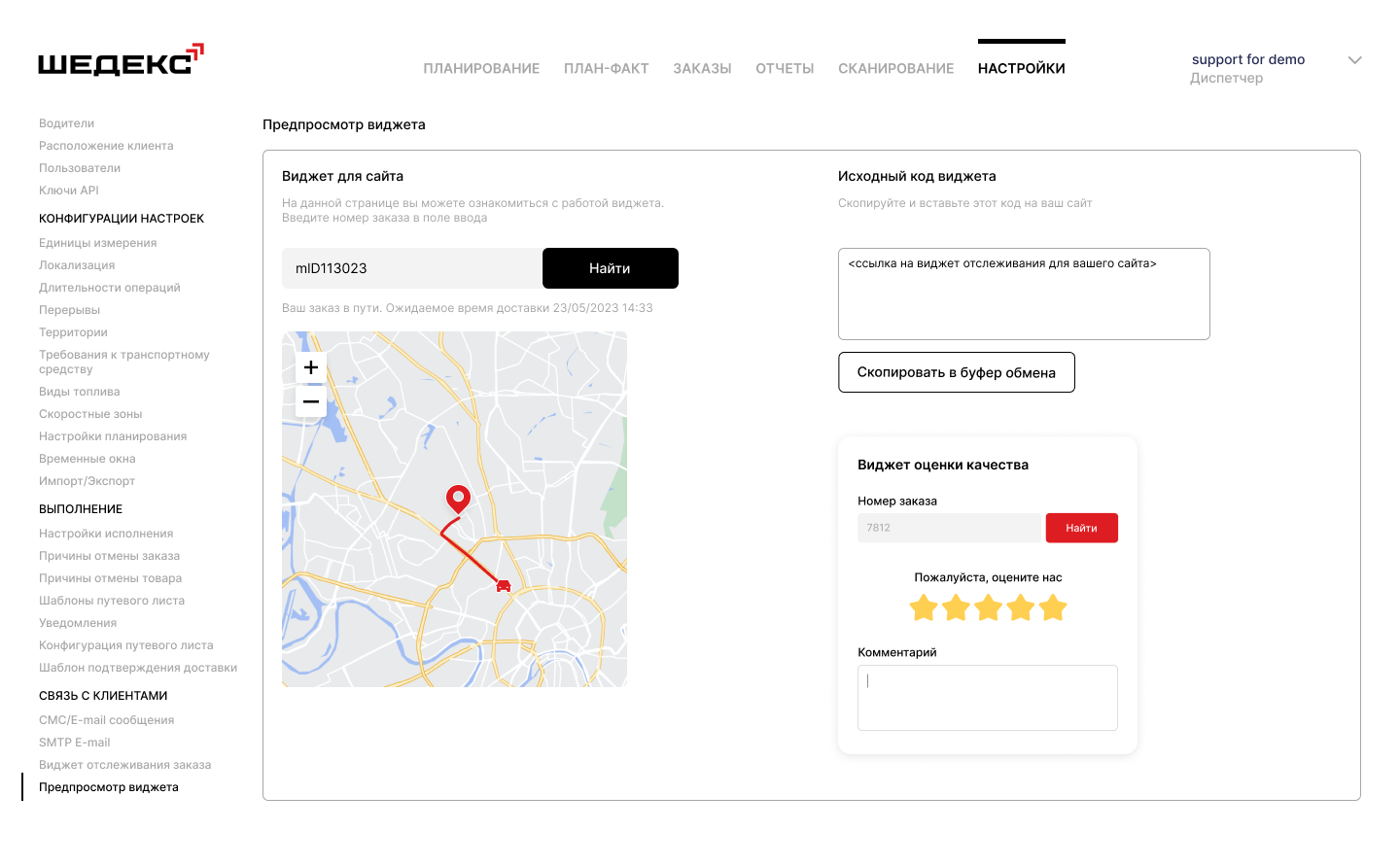 ШЕДЕКС характеристики