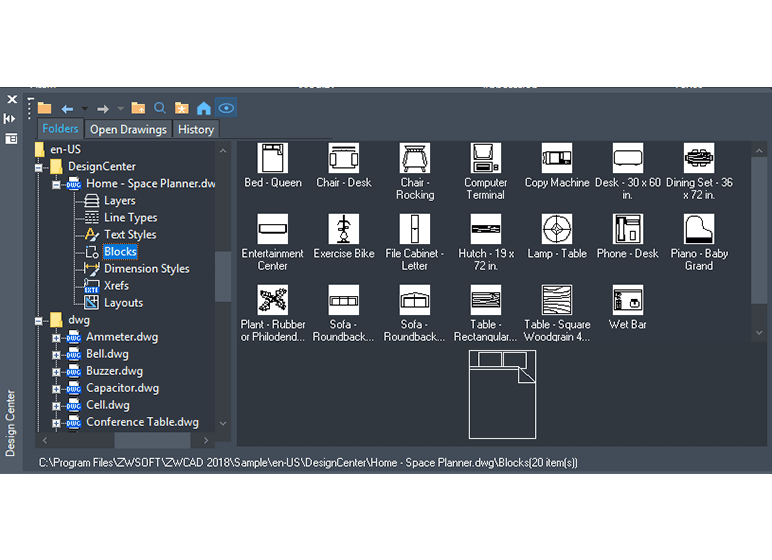 ZWCAD характеристики