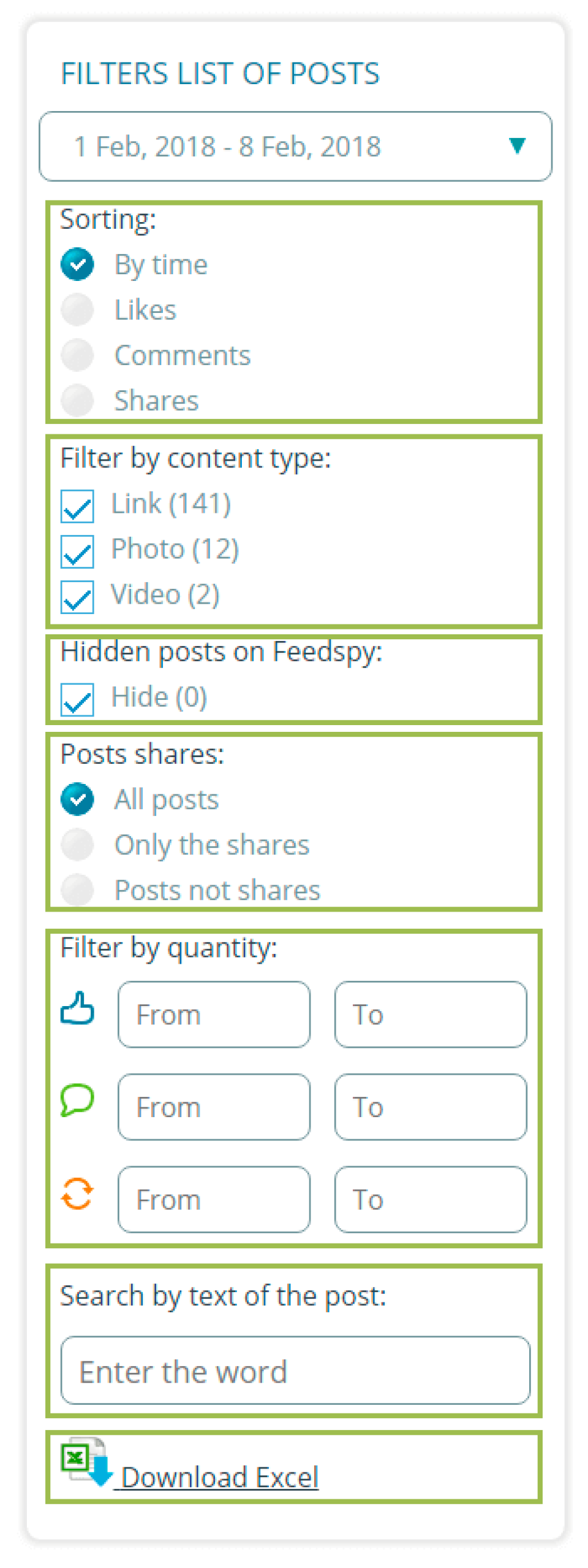 FeedSpy характеристики
