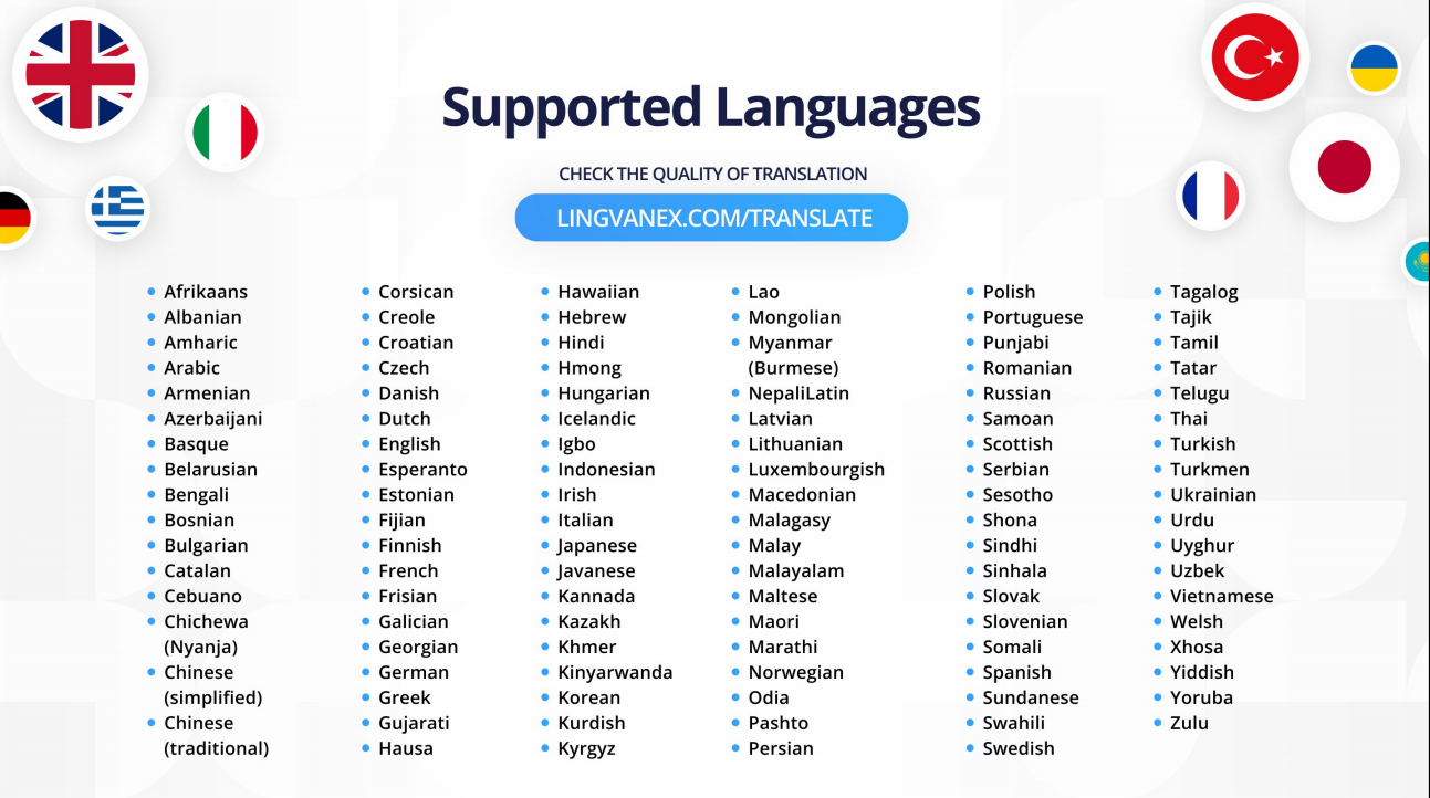 Lingvanex подбор