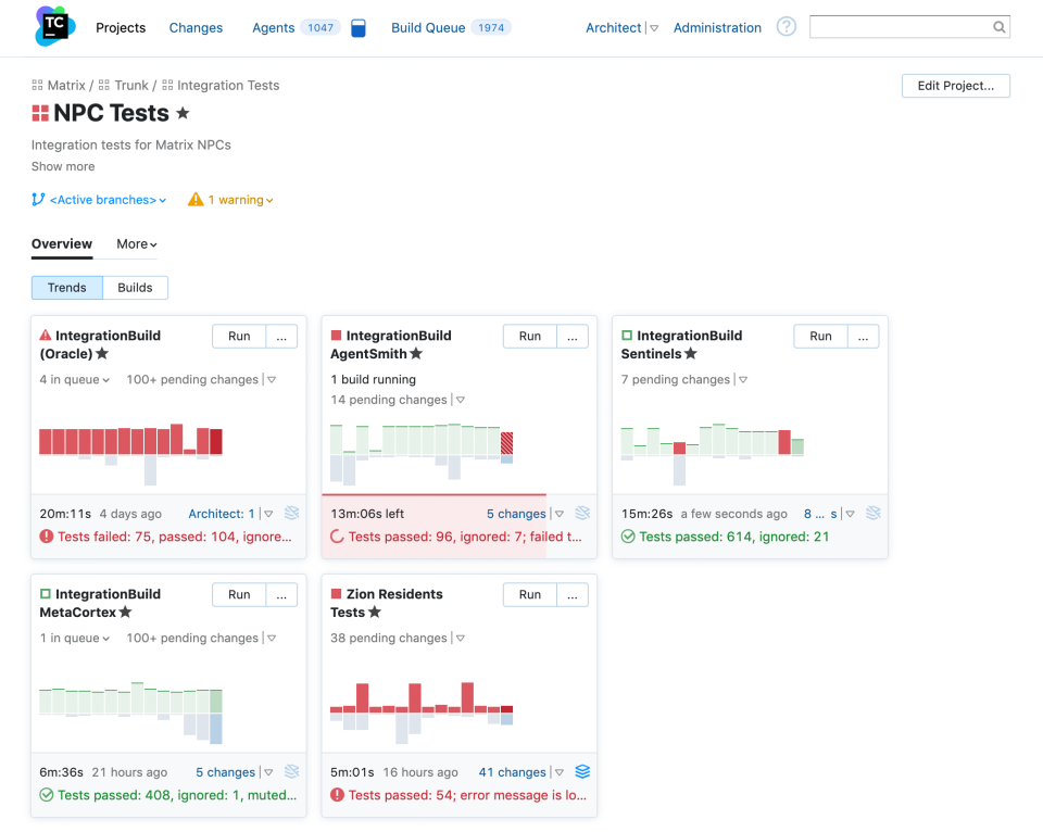 TeamCity подбор