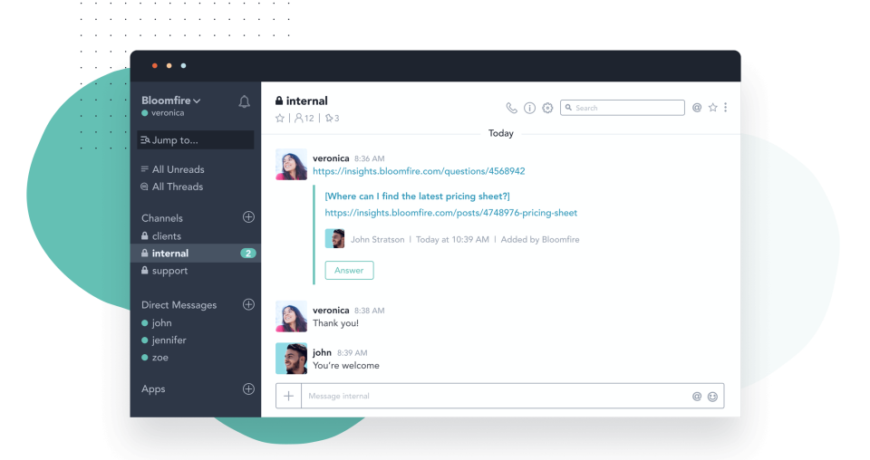 Bloomfire характеристики