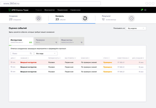 Труд Охрана 360 ПО