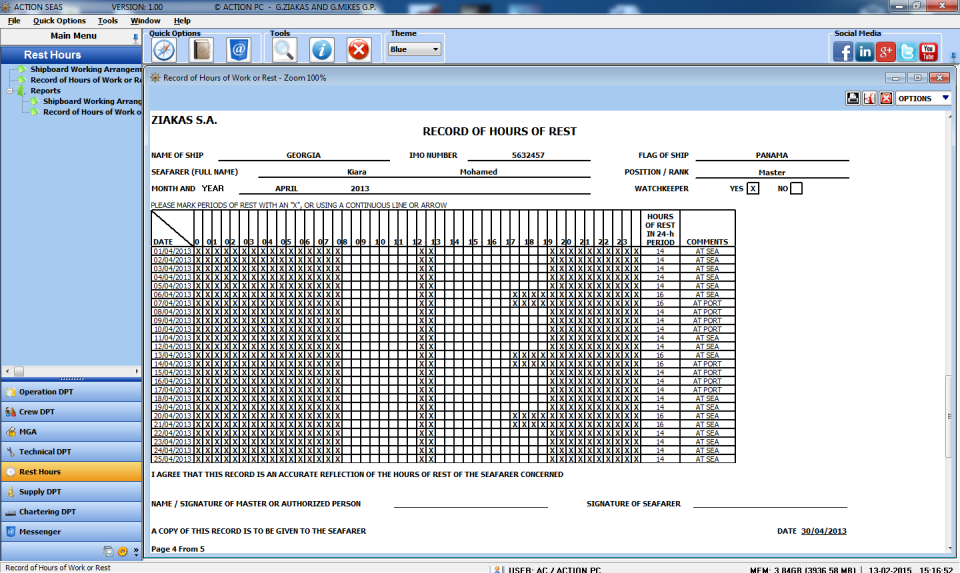 Action Seas Software