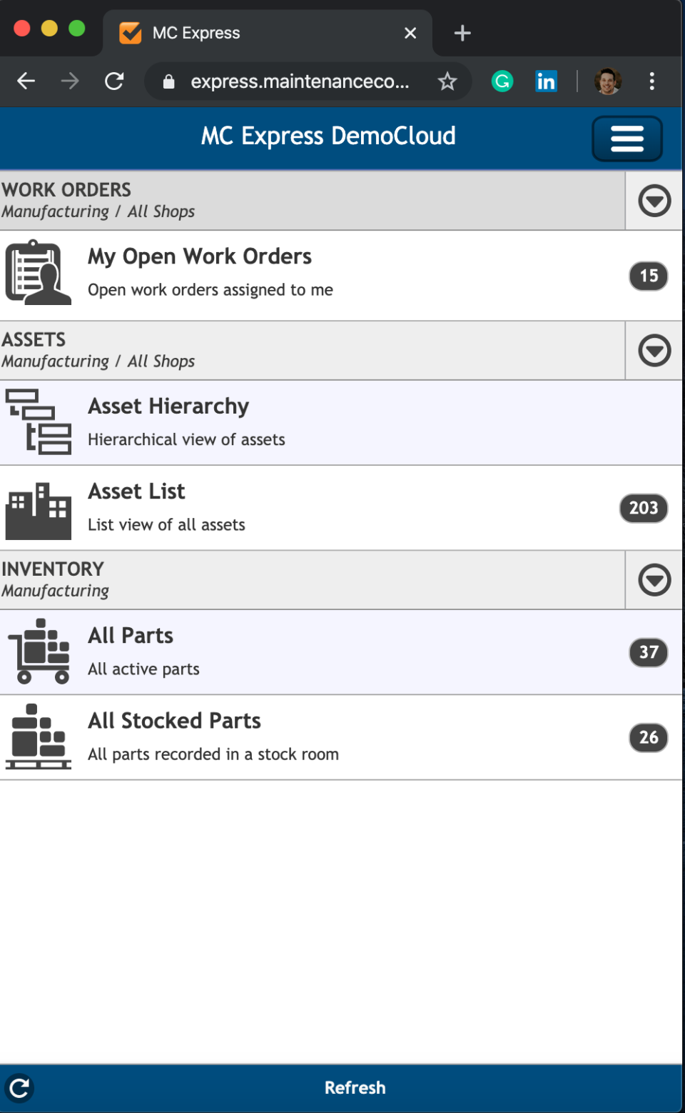 Maintenance Connection
