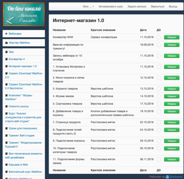 Emdesell характеристики