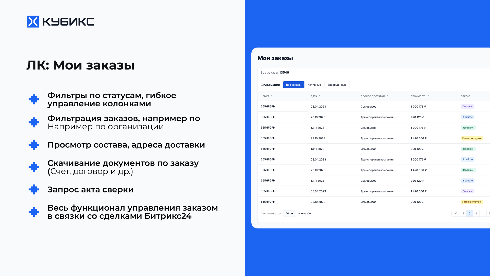 КУБИКС сравнение