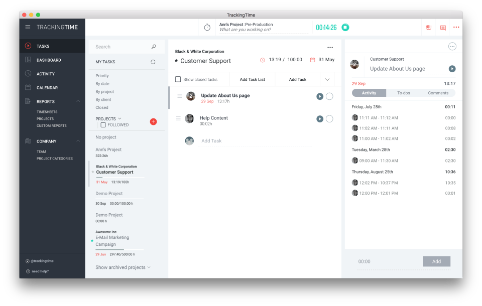 TrackingTime программа