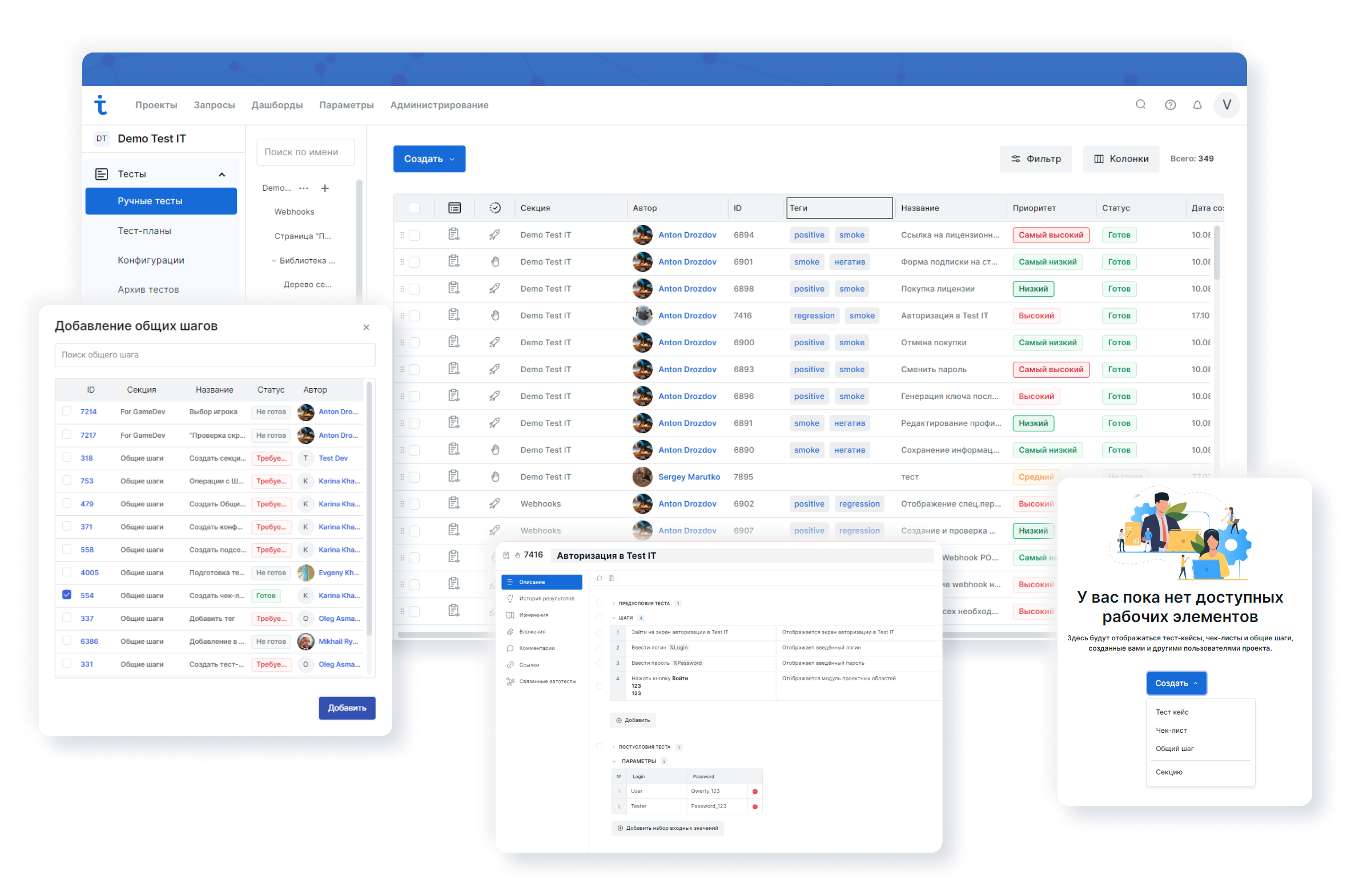 Test IT TMS характеристики