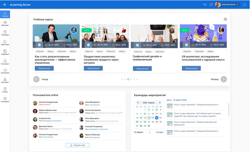 eLearning Server характеристики