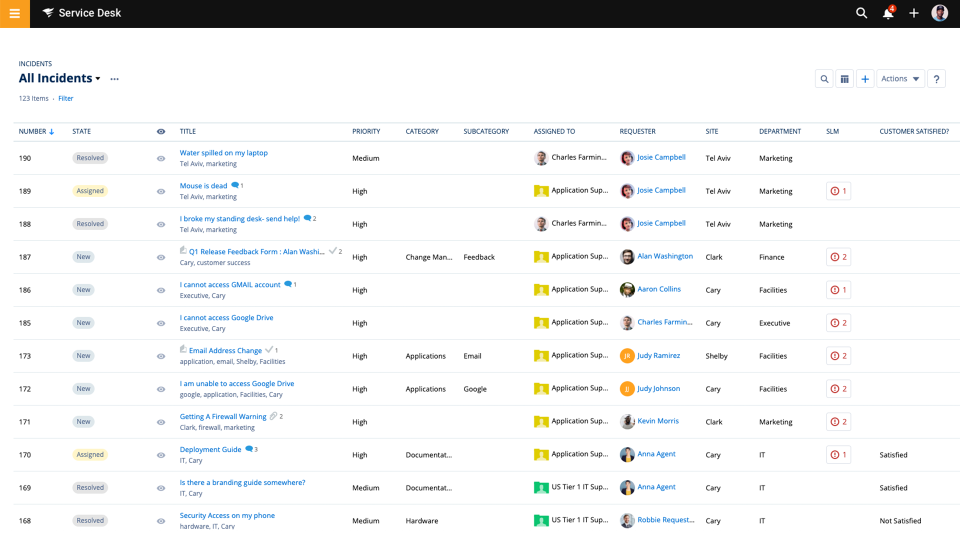 SolarWinds Service Desk