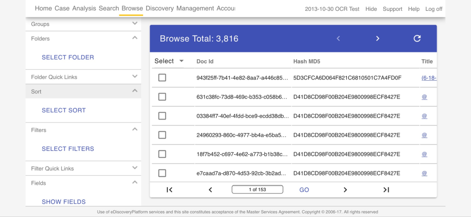 Lexbe eDiscovery Platform